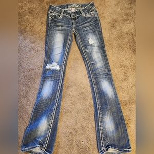 Almost famous ripped washed out jeans